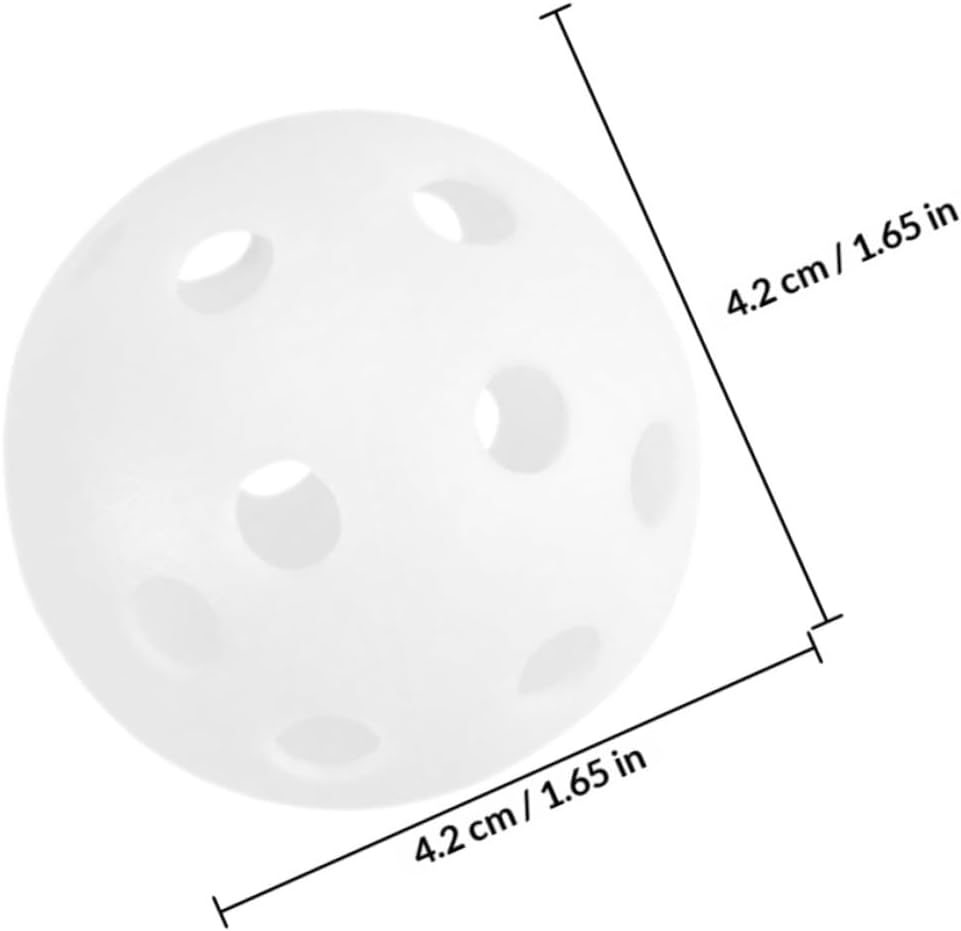 100pcs Plastic Practice Golf Balls for Small Hollow Training Golf Balls for Indoor and Outdoor Swing Practice Bulk Set with 26-Hole Design