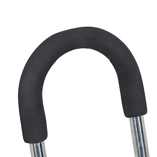 Alucy Walking Stick Chair, Folding Cane With Seat And Sponge Handle Four Legs Anti-Slip Stainless Steel Portable Safe Seniors Walking Stick #TOP6