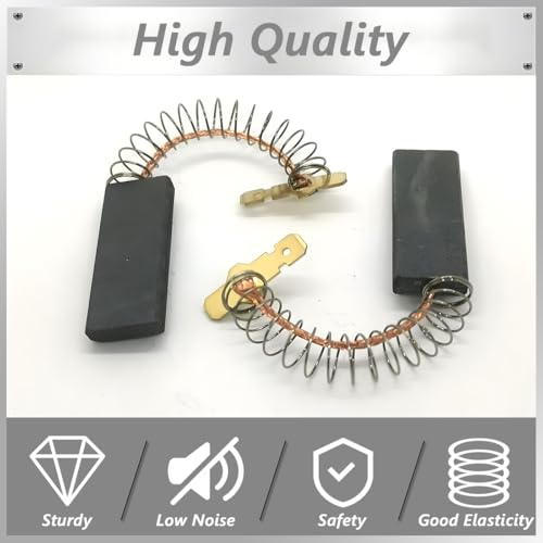 ZHUROUPU Para szczotki węglowej silnika do pralek Bosch, 154740 00154740 szczotka do silnika elektrycznego (5 x 12,5 x 36 mm), zamiennik do Bosch Maxx 5 Maxx 6 Maxx 7 WAA WFD WFE WFF do Siemens