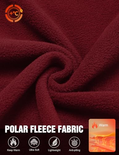 Image of COOFANDY Mens Polar Fleece Jacket Lightweight Full Zip Jackets Outdoor Coat