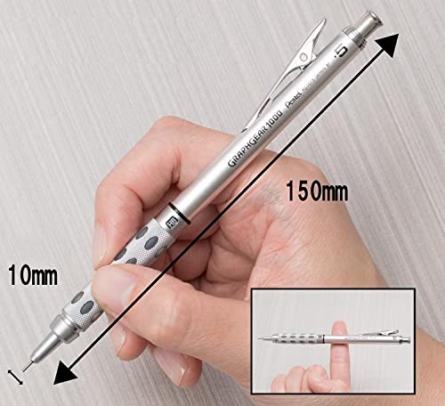 Pentel Graphgear 1000 Automatic Drafting Pencil - Metal Mechanical Pencils 0.5 And 0.7Mm With Refill Leads #TOP3