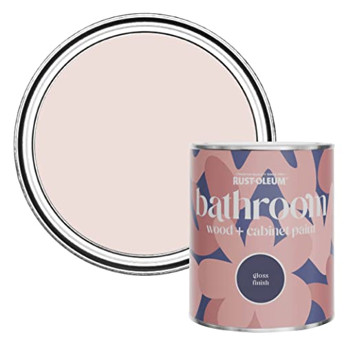 Rust-Oleum Pink Moisture Resistant Bathroom Wood and Cabinet Paint in Gloss Finish - Elbow Beach 750ml