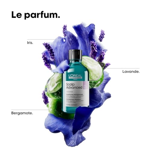 L'OREAL PROFESSIONNEL - Shampoing Dermo-Regulateur Scalp Advanced - Homme & Femme - +83 % d'Apaisement du Cuir Chevelu - Tous Types de Cheveux & Cuirs Chevelus Sensibles - Sans Silicone - 500 ml