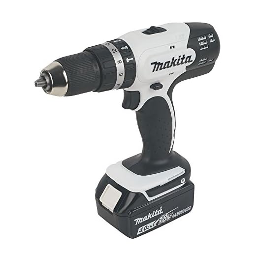 Makita DHP453SMWX Bohrmaschine/Schlagschrauber mit 101 Zubehörteilen/Akku 18 V/4 Ah