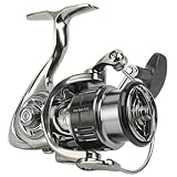 Fi's+7 スピニングリール 2500S 自重277g 最大ドラグ力9kg ギア比5.5:1 ねじ込み式ハンドル 12+1BBボールベアリング 多魚種対応 海水 淡水 1000〜5000 各種番手 (2500S)