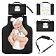 ALLONWAY Tragbare Wickelunterlage, Baby Wickelunterlagen für Unterwegs, Faltbare Wickelunterlage, Baby Wickelunterlage, Wickelunterlage für unterwegs Babys Wickeln auf Reisen Wickeltisch Neues Schwarz