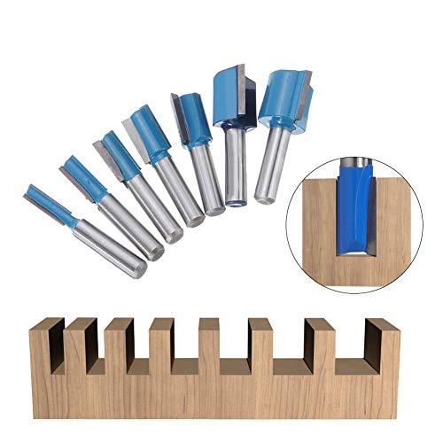 Fraise defonceuse queue 8mm contre les eclats de rainurage lot de 7