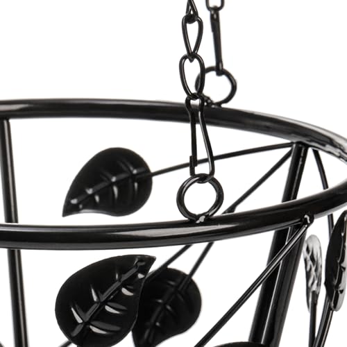 Image of Goaste 2 Pack Metal Plant Hanger, Hanging Plant Holder with Ceiling Hook, Modern Plant Hanging Basket, Decorative Planter Flower Pots Shelf for Indoor Outdoor Use, Home Decor