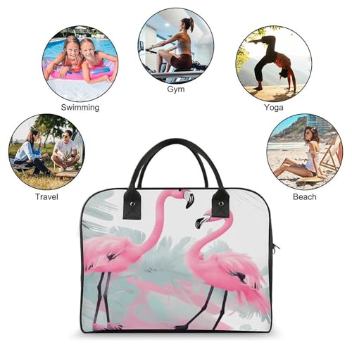 Maletín ligero Love Flamingo para laptop unisex miniatura 4