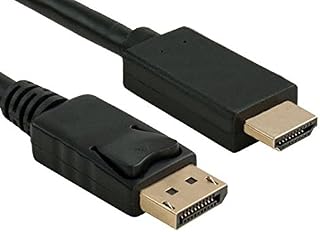 AYA 15Ft (15 Feet) Ultra HD Displayport Male to HDMI Male 28AWG 4K Resolution