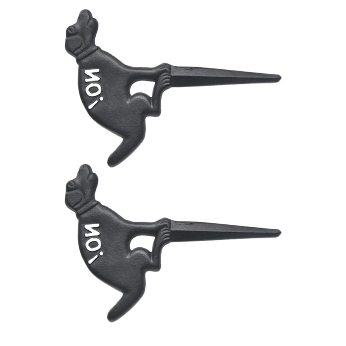 Panneau de jardin en fer forgé noir INOOMP silhouette de chien haut de gamme