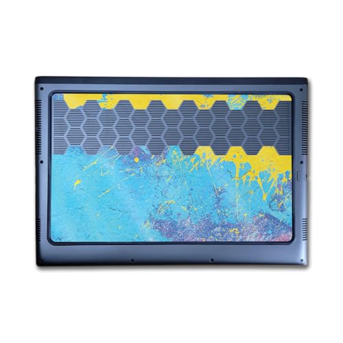 Image of Glossy Glitter Laptop Skin Compatible with Alienware M16 R2 (2024) - Splatter Wall - Premium 3M Vinyl Protective Wrap Decal Cover - Easy to Apply | Crafted in The USA by MightySkins