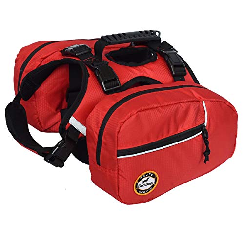 smartelf Dog Detachable Backpack Hound Saddlebag for Service Dog Travel Camping Hiking Training,Rucksack