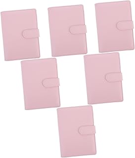 6 Peças Sacos De Armazenamento Com Zíper Para Livro De Orçamento De Dinheiro Com Zíper Fichário A4 Caderno Flexível Fichário Com Zíper Fichário De Livro De Folhas Soltas Cartões