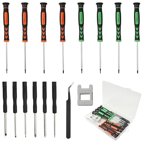 Zestaw mini śrubokrętów, zestaw śrubokrętów zegarmistrzowskich, precyzyjnych wkrętaków do komputera, iPhone'a, iPada, laptopa, PS4, PS5, Xbox, telefonu komórkowego, Macbooka itp