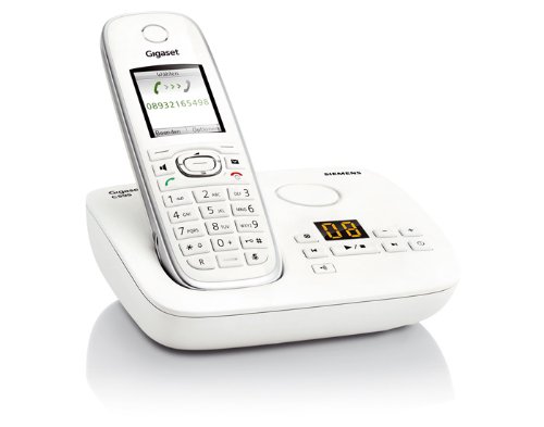 Gigaset C595 Schnurlostelefon (Anrufbeantworter, Farb-Display, Komfort-Freisprechen) weiß