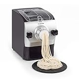 Klarstein Pastamania Electric Pasta Machine – 260W Automatic Pasta Maker, 7 Attachments, 500g Capacity, Quiet 60dB, LED Display, 3-Min Kneading, Includes Dough Cutter & Ravioli Mold, Easy to Clean