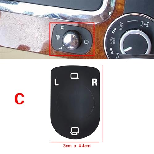 Kit réparation autocollant bouton console VW Touareg 2004-2009 - 4