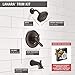 Delta Faucet Lahara 17 Series Dual-Function Tub and Shower Trim Kit with 5-Spray Touch-Clean Shower Head, Venetian Bronze T17438-RB (Valve Not Included)