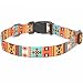 HEELE Hundehalsband, Hunde Halsband für Welpen Kleine Mittlere Große Hunde, Gemustertes Hundehalsbänder Verstellbares, Komfort, Robustem HundeHalsband, Bohemian Orange, M