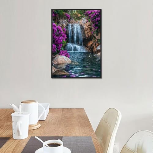 Puzzle de 4000 piezas flores de cascada contra el estrés diario 2