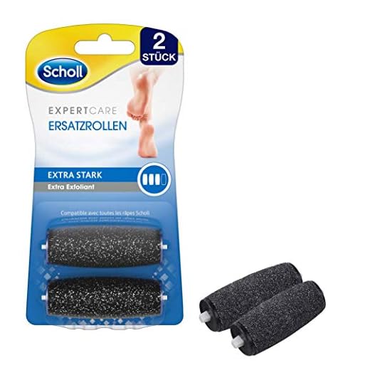 Scholl Velvet Smooth Wet & Dry reservhjul Extra stark – Påfyllningsmedel för Scholl elektriska förhårdnader — med diamantpartiklar — 2 rullar