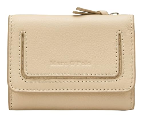 Marc O'Polo Porte-Monnaie Combi Wallet beige camel petit portefeuille cuir compact