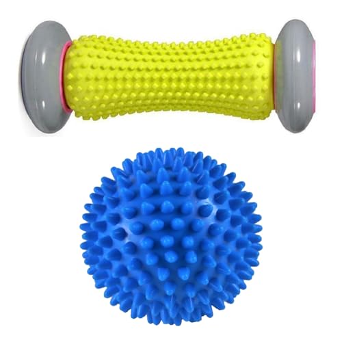 Image of Bodylastics Foot Massage Roller & Spike Massage Ball for Plantar Fasciitis Pain Relief Ergonomic Designed for Reflexology Deep Tissue Muscle Revovery for Total Body