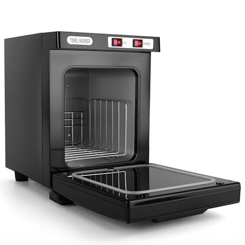 9TH SHOP Hot Towel Warmer, 5L Hot Towel Cabinet, 2-in-1 Heated Towel Warmer for Facials Spa Estheticians Massage Salon and Home