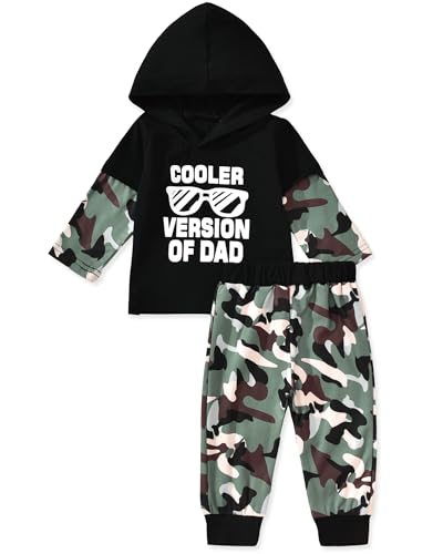 Aalizzwell 12-18 Months Infant Baby Boys Camouflage Hoodie Pullover Sweatshirt Outfit Fall Spring Winter Sweatsuit Clothes Sets Camo