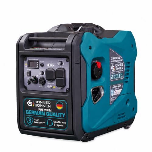 Konner&Sohnen Gas Inverter Generator - 5500 Watt, 120V/240 V, Portable