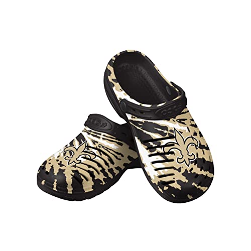 Image of FOCO Mens NFL Team Logo Tie-dye Garden Water Sandals Shoes Slipper Clogs with Strap