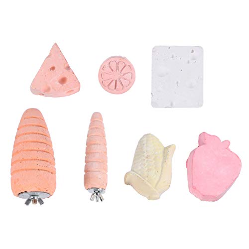 YceLon 2er Set Kalksteine Für Wellensittiche - Natürliches Schnabelpflege Spielzeug