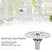 Automatic Cup Cleaner Faucet, Glass Rinser Faucet Stainless Steel Automatic Cup Washer Rinsing Faucet Cup Cleaner Accessory for Home Restaurant Hotel Pub, 4.3x3.0in