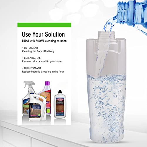 CXHome Wet Jet Mops for Floor Cleaning, Lightweight Microfiber Spray Mops with 2 Reusable Pads and 360° Spin for Hardwood Marble Tile Floor Cleaning, 500ml Bottles - Thumbnail 6