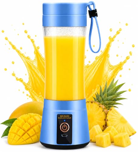 Image of USB Rechargeable, Portable, Easy-to-use, Blender with a Sporty Look (best for Milk-Shakes, Smoothies, Whey-Protein, & Wet blending) (1, Multicolor, 25, Watts)
