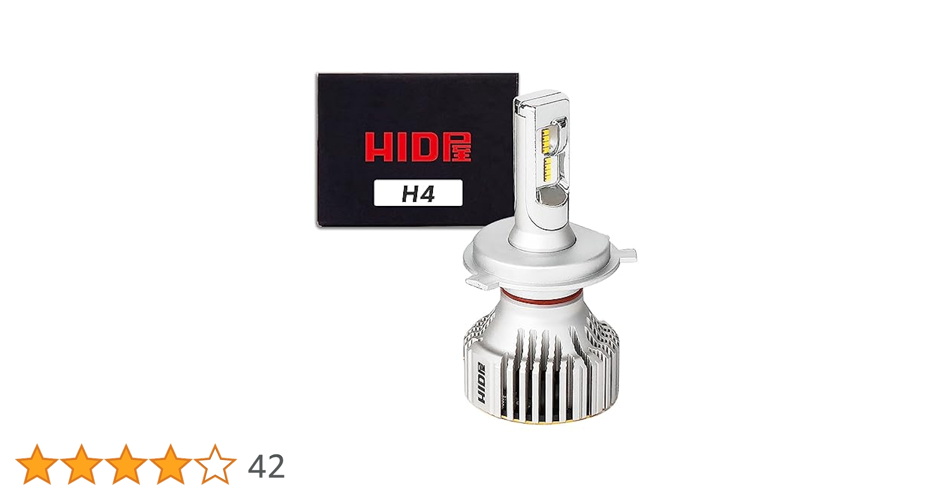 Amazon | HID屋 LED ヘッドライト バイク用 1灯 H4 Hi/Lo