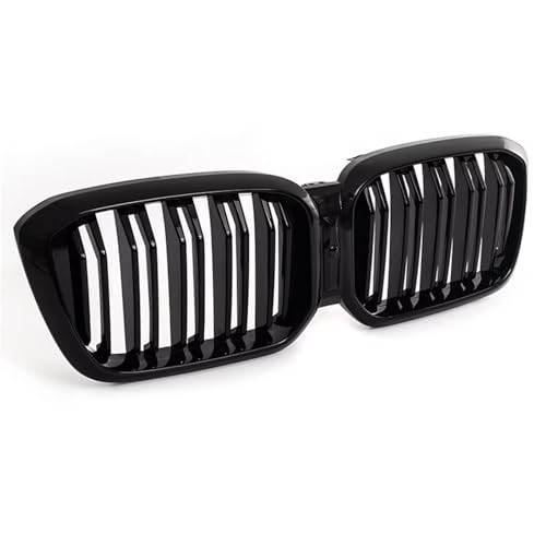 Calandre course automobile double ligne noir brillant pour grille capot voiture BMW X3 X4
