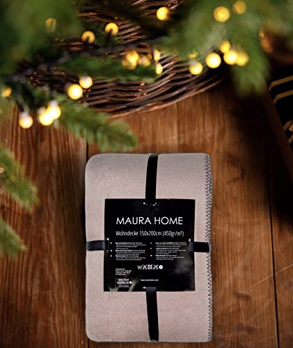 MAURAHOME- Luxus Decke Sofa, Kuscheldecke, Sofaüberwurf Decke, Couchdecke, Hochwertige Flauschige Wohndecke, 5 Trendige Farben- EIN Tolles Geschenk - Image 3