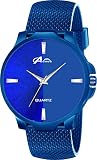 Acnos® Orologio analogico da donna di alta qualità (quadrante multicolore, cinturino multicolore), Blu, Free, Classico