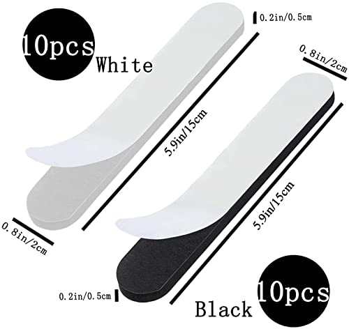 Redutor de tamanho de chapéu, 20 peças inserções autoadesivas redutor de chapéu de 15 cm, fita redut