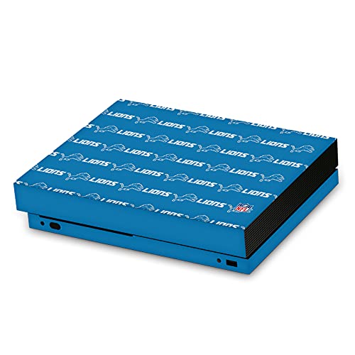 Autocollant Xbox One X NFL Detroit Lions skin vinyle protection console de jeux