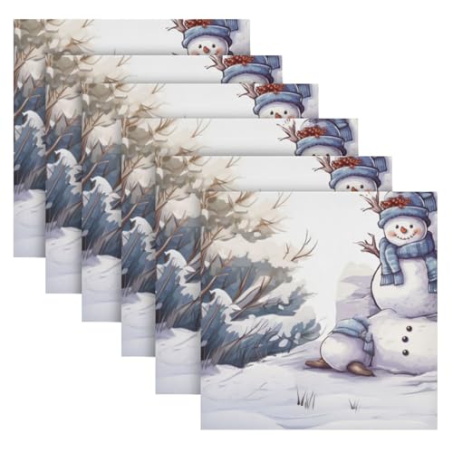 Servilletas de Tela Navidad Multicolor Pack de 6 miniatura 2