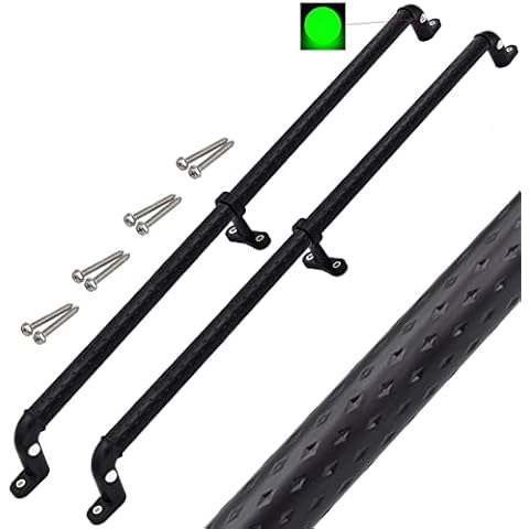 Dakzhou 2 Playground Safety Handles Glow-in-The-Dark Non-Slip Handle 38 Inch Swing Set Ladder House Tree House Toy Structure, Large, Black Cover