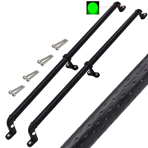 Dakzhou 2 Playground Safety Handles Glow-in-The-Dark Non-Slip Handle 38 Inch Swing Set Ladder House Tree House Toy Structure, Large, Black