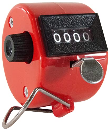 Bluecell Assorted Color Handheld Tally Counter 4 Digit Display For Lap/Sport/Coach/School/Event (Pack Of 5) #TOP5