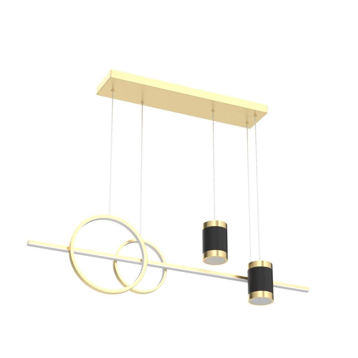 Lanekd Esstisch LED Pendelleuchte/Hängelampe Esszimmer Pendellampe Höhenverstellbar Designer Küchenlampen Warmes Licht/3000K Decken Leuchten für Büro Schlafzimmer Wohnzimmer Deko Hängend Lampe