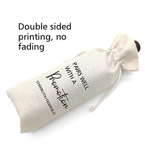 New job wine Bag, Promotion Gift, New Job Gift for her, Gift for him, Retirement Gift, Congratulatio