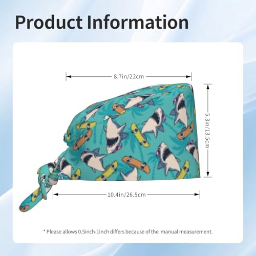 Image of Breathable Working Cap with Adjustable Sweatband Scrub Cap for Men /Women