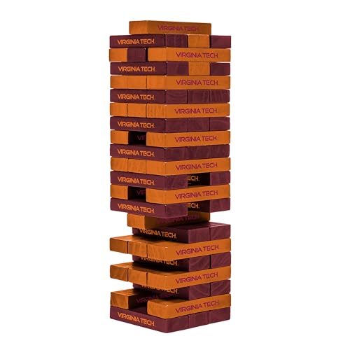 Wild Sports NCAA Virginia Tech Hokies Table Top Stackers 3" x 1" x .5", Team Color